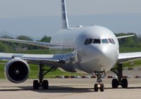 N395AN @ EGCC - At Manchester - by Guitarist