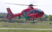G-HEMN @ EGFH - Visiting Chidrens Air Ambulance for Wales. - by Roger Winser