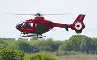 G-HEMN @ EGFH - Visiting Childrens Air Ambulance for Wales. - by Roger Winser