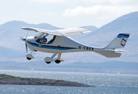 G-CBEX @ EGEO - Taking off from Oban Airport. - by Jonathan Allen