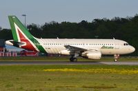 EI-IMG @ EDDF - Alitalia A319 starting its take-off run. - by FerryPNL