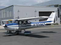 N704MZ @ SZP - 1976 Cessna 150M, Continental O-200 100 Hp, at fuel dock - by Doug Robertson