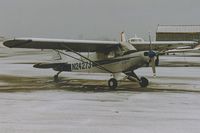 N2427J - N2427J in the snow at Rio Vista airport California, in Union Flights colors. - by Clayton Eddy