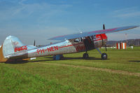 PH-NEN @ LSZG - Oldtimer meet Grenchen. Camping under the wing. Scanned from a slide - by sparrow9