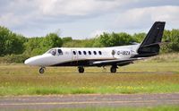G-IBZA @ EGFH - Visiting Citation II. - by Roger Winser