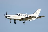 117 @ LFOT - Socata TBM-700A, Take-off rwy 02, Tours-St Symphorien Air Base 705 (LFOT-TUF) Open day 2015 - by Yves-Q