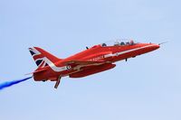 XX242 @ LFOT - Royal Air Force Red Arrows Hawker Siddeley Hawk T.1A, On display, Tours-St Symphorien Air Base 705 (LFOT-TUF) Open day 2015 - by Yves-Q