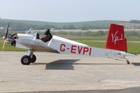 G-EVPI @ EGKA - Had just landed after circling the airfield and was waiting to fill up with aviation fuel. - by Glyn Charles Jones