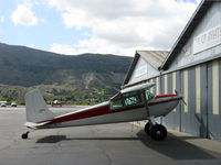 N2341C @ SZP - 1953 Cessna 180, Continental O-470-A 225 Hp with Horton STOL Mod by STC, note vortex generators on vertical stabilizer - by Doug Robertson