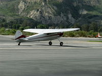 N190RC @ SZP - 1953 Cessna 190 BUSINESSLINER, Continental W670 220 Hp radial, landing roll Rwy 22 - by Doug Robertson