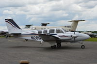 N266EA @ EGTF - Beech 58 Baron at Fairoaks. - by moxy