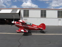 N49BR @ SZP - 1980 Aerotek PITTS S-2A SPECIAL, Lycoming AEIO-540 260 Hp, four ailerons, full inverted aerobatic systems, taxi on hangar ramp - by Doug Robertson