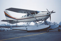 HZ-SAM @ LSZG - An amphibian plane from the desert in a country where the snow just melted - by sparrow9