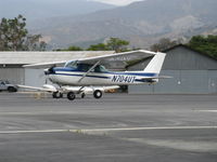 N704UT @ SZP - 1976 Cessna 150M, Continental O-200 100 Hp, landing Rwy 22 - by Doug Robertson