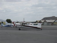 N274MD @ SZP - 1975 Cessna 180J SKYWAGON, Continental O-470-S 230 Hp, taxi back to hangar - by Doug Robertson