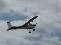 N274MD @ SZP - 1975 Cessna 180J SKYWAGON, Continental O-470-S 230 Hp, another STOL takeoff climb Rwy 22 - by Doug Robertson