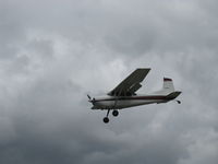 N274MD @ SZP - 1975 Cessna 180J SKYWAGON, Continental O-470-S 230 Hp, landing Rwy 22 - by Doug Robertson