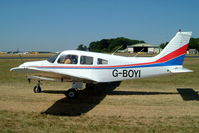G-BOYI @ EGBP - Piper PA-28-161 Warrior II [28-7816183] Kemble~G 13/07/2003 - by Ray Barber