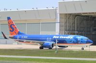 N804SY @ KIND - Boeing 737-800 - by Mark Pasqualino