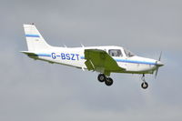 G-BSZT - Landing on runway 09, at Norwich. - by Graham Reeve