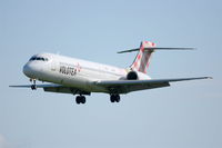 EI-EXA @ LFRB - Boeing 717-2BL, On final rwy 25L, Brest-Bretagne Airport (LFRB-BES) - by Yves-Q