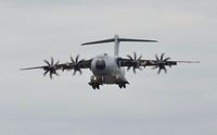 ZM403 @ EGFH - Low pass over Runway 22 by RAF Atlas C.1 aircraft coded 403 of the Brize Norton Transport Wing. - by Roger Winser