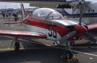 CC-EFP @ LFPB - ENAER T-35 Pillán at Le Bourget 1983. First pre-production aircraft