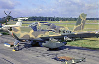 F-GAFE @ EGLF - Socata Rallye 235F Guerrier [12105] (Aerospatiale) Farnborough~G 12/09/1982. From a slide. - by Ray Barber