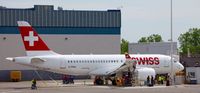 C-FPAI @ CYMX - The first CSeries aircraft that will be delivered to Swiss Global Air Lines later in June, is doing some fuel tests at the Bombardier Flight Test Center in Mirabel. - by Sylvain Faust