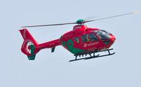 G-HEMN @ EGFH - Wales Air Ambulance helicopter Helimed 57. - by Roger Winser