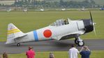 F-AZRO @ EGSU - x. F-AZRO Texan modified/disguised as a Mitsubishi Zero at the IWM American Airshow, May 2016.