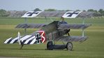 G-CFHY @ EGSU - 4. G-CFHY emerging fro the morning mist at the IWM American Airshow, May 2016.