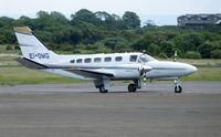 EI-DMG @ EGFH - Visiting Conquest II Propjet 10. - by Roger Winser