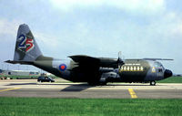 XV292 - Lockheed  C-130K Hercules C.1 [4257] (Royal Air Force) (Place & Date Unknown)~G @ 1992. From a slide. - by Ray Barber