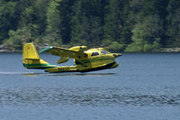 N9512U - Former HB-LSK, again on its earlier registration since 2016-04-21, taking off from the Lac de Joux, at 3294 ft AMSL, in the Swiss Jura-mountains near L'Abbaye. - by sparrow9