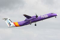 G-JEDP @ LFRB - De Havilland Canada DHC-8-402Q Dash 8, Take off rwy 07R, Brest-Bretagne airport (LFRB-BES) - by Yves-Q