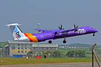 G-PRPB @ EGFF - Dash 8,Flybe, call sign Jersey 284, seen departing runway 12	en-route to Belfast City. - by Derek Flewin