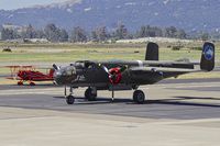 N3587L @ LVK - 1978 Great Lakes 2T-1A-2 N3587L and B-25 N3476G at Livermore Airport in California. 2016. - by Clayton Eddy