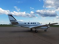 N37HC @ KDVN - On the ramp for the night - by Floyd Taber