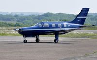 N866LP @ EGFH - Resident Malibu Mirage. - by Roger Winser