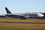 9V-SVI @ NZCH - AS SQ297 FROM SIN - by Bill Mallinson