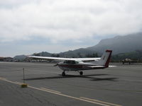 N80914 @ SZP - 1976 Cessna 172M SKYHAWK, Lycoming O-320-E2D 150 Hp, taxi back on a foggy morning - by Doug Robertson