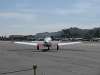 N4786H @ SZP - 1979 Mooney M20J 201, Lycoming IO-360 A&C 200 Hp, taxi to hangar - by Doug Robertson