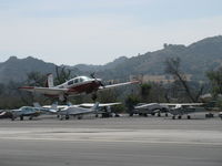 N4786H @ SZP - 1979 Mooney M20J 201, Lycoming IO-360 A&C 200 Hp, takeoff climb Rwy 22 - by Doug Robertson