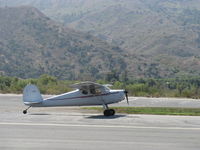 N2115V @ SZP - 1948 Cessna 120, Continental C85 85 Hp, landing roll Rwy 22 - by Doug Robertson