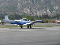 N91689 @ SZP - 1946 North American NAVION, Continental E225 upgrade, landing roll Rwy 22 - by Doug Robertson