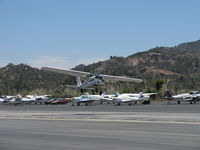 N8657S @ SZP - 1965 Cessna 150F, Continental O-200 100 Hp, takeoff climb Rwy 22 - by Doug Robertson