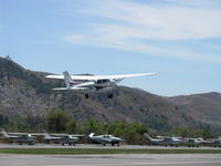 N739MB @ SZP - 1978 Cessna 172N SKYHAWK, Lycoming O-320-H2AD 160 Hp, takeoff climb Rwy 22 - by Doug Robertson