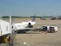 N15985 @ CVG - United Express ERJ-145 in from Newark NJ - by Christian Maurer