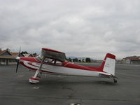 N2802A @ SZP - 1953 Cessna 180, Continental O-470-A 225 Hp - by Doug Robertson